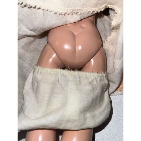 Vintage Doll Toni leather shoes dress under liner eyes work legs work 14 inch - Picture 13 of 15